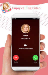 اسکرین شات برنامه Funny Diana Fake call : chat & call video 8