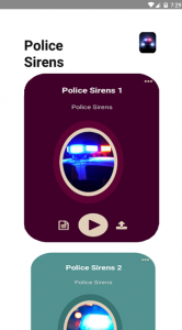 اسکرین شات برنامه Police Sirens‏ Loud 1