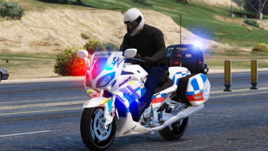 اسکرین شات بازی Police Moto Chase and Real Mot 1