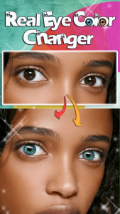 اسکرین شات برنامه Eye Color Changer Photo Editor 1