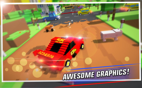 اسکرین شات 1 بازی Crossy Brakes: Blocky Road Fun