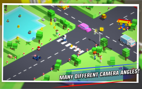 اسکرین شات 7 بازی Crossy Brakes: Blocky Road Fun