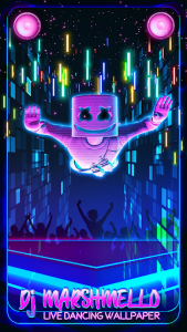 اسکرین شات برنامه DJ Marshmello Live Dancing Wallpaper 5