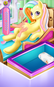 اسکرین شات بازی Pregnant unicorn  Pony - game pregnant mommy 3
