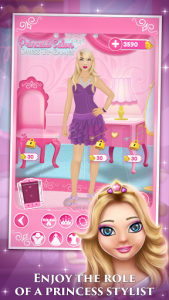 اسکرین شات برنامه Princess Salon Dress Up Games 4