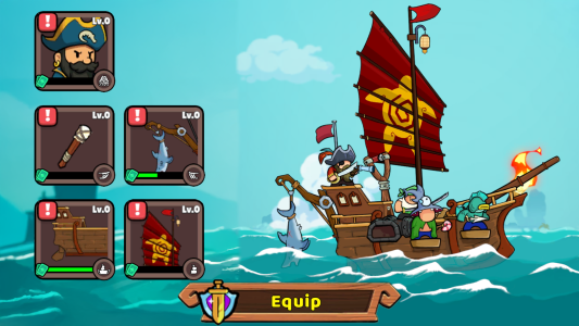 اسکرین شات 1 بازی Pirate King: Tap Idle RPG