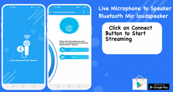 اسکرین شات برنامه Live Microphone : BT Speaker 1