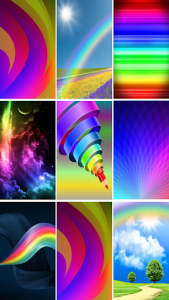 اسکرین شات برنامه Rainbow Wallpaper 1