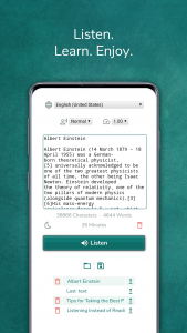 اسکرین شات برنامه Text reader - text and voice 1