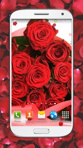 اسکرین شات برنامه Red Roses Live Wallpaper HD 8