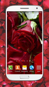 اسکرین شات برنامه Red Roses Live Wallpaper HD 6
