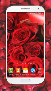 اسکرین شات برنامه Red Roses Live Wallpaper HD 4