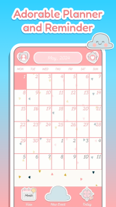 اسکرین شات 1 برنامه Cute Calendar & Daily Planner