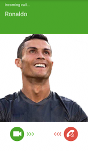 اسکرین شات برنامه Fake Ronaldo Video Call 7