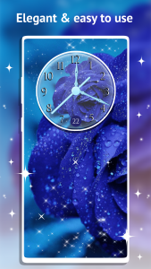 اسکرین شات برنامه Rose Clock Live Wallpaper 2