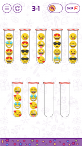 اسکرین شات 2 بازی Bubble Sort Color Puzzle Game