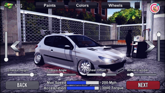 اسکرین شات برنامه 206 Drift Simulator 2