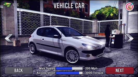 اسکرین شات 1 برنامه 206 Drift Simulator