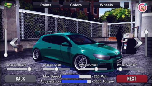 اسکرین شات 3 برنامه 206 Drift Simulator