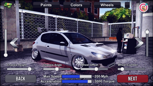 اسکرین شات 2 برنامه 206 Drift Simulator