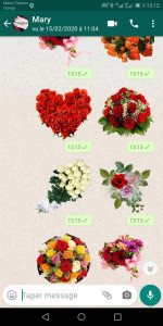 اسکرین شات برنامه WASticker - Love stickers 4