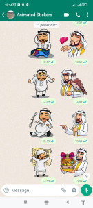 اسکرین شات برنامه Arabic Stickers-WASticker 3