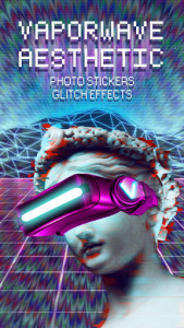 اسکرین شات برنامه Aesthetic Photo Editor - Vaporwave Pic Stickers 1