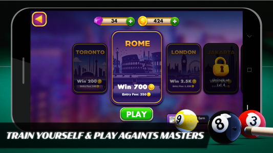 اسکرین شات 2 بازی 8 Ball Billiards Offline Pool