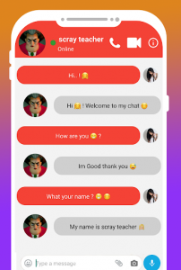 اسکرین شات برنامه fake call Video From Scary Teacher Simulator Prank 2