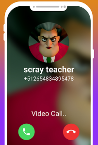 اسکرین شات برنامه fake call Video From Scary Teacher Simulator Prank 1