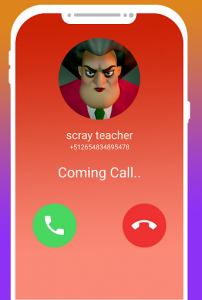 اسکرین شات برنامه fake call Video From Scary Teacher Simulator Prank 5