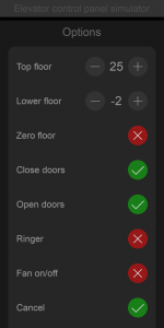 اسکرین شات برنامه Elevator panel simulator 2