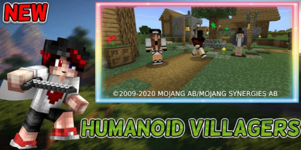 اسکرین شات بازی Humanoid Villagers Mod for MCPE + Come Alive 6