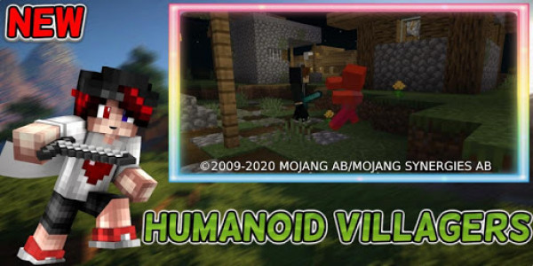 اسکرین شات بازی Humanoid Villagers Mod for MCPE + Come Alive 2