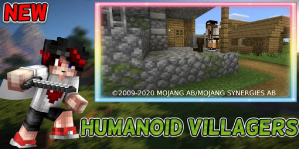 اسکرین شات بازی Humanoid Villagers Mod for MCPE + Come Alive 4