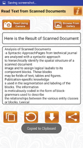 اسکرین شات برنامه Read Text of Scanned Documents 5