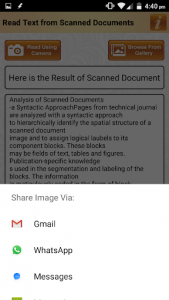 اسکرین شات برنامه Read Text of Scanned Documents 4