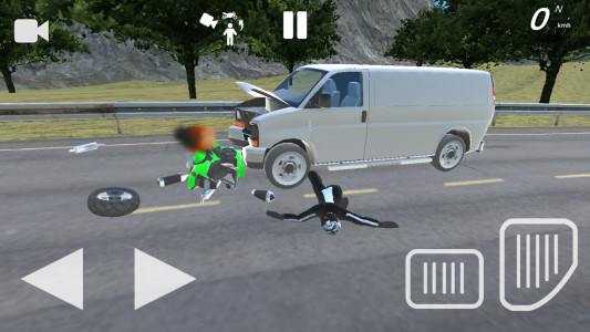 اسکرین شات بازی Moto Crash Simulator: Accident 2