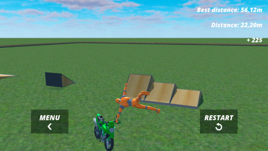 اسکرین شات 6 بازی Motorcycle Ragdoll Fall