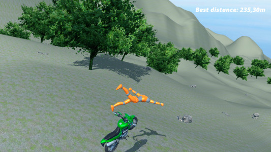 اسکرین شات بازی Motorcycle Ragdoll Fall 1