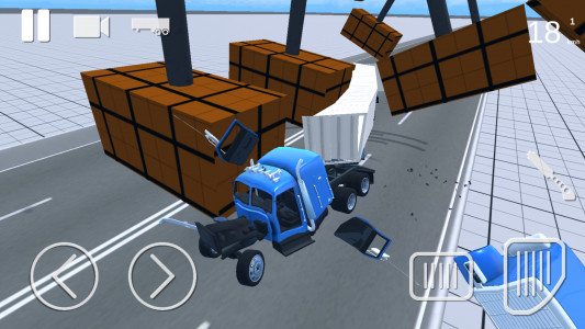 اسکرین شات بازی Truck Crash Simulator Accident 3