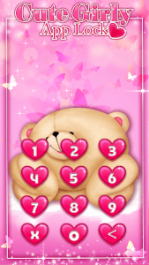 اسکرین شات برنامه Cute Girly App Lock 7