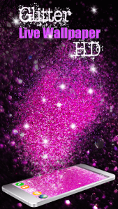 اسکرین شات برنامه Glitter Live Wallpaper HD 3