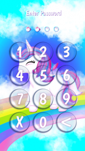 اسکرین شات برنامه Unicorn Lock Screen Custom Theme 5