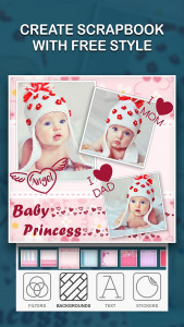 اسکرین شات برنامه Baby Photo Collage 2