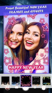 اسکرین شات برنامه New Year Camera - Live Video and Selfie Effects 3