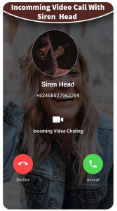 اسکرین شات برنامه fake call chat with Siren Head 5