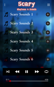 اسکرین شات برنامه Scary Ringtones & Sounds 3