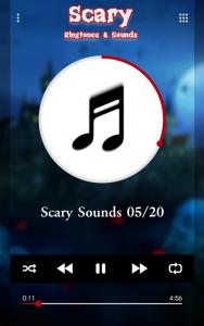 اسکرین شات برنامه Scary Ringtones & Sounds 2