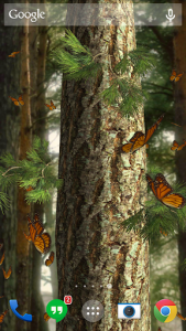 اسکرین شات برنامه Butterflies 3D live wallpaper 3